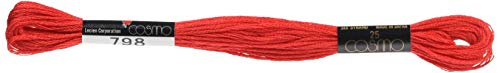 Lecien Japan 2512-798 Cosmo Cotton Embroidery Floss, 8m, Skein Red by Lecien Japan von Kiyohara