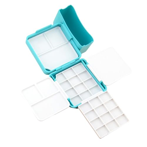 Aquarell-Tablett, leere Aquarell-Paletten mit Aquarell-Tablett, Dosen für Ölmalerei, leerer Malkasten, Farbpalette für Künstler, Maler Aquarell-Tablett, leere Aquarell-Paletten mit Aquarell-Tablett, Dosen für Ölmalerei, leerer Malkasten, Farbpalette für Künstler, Maler von Klaisy