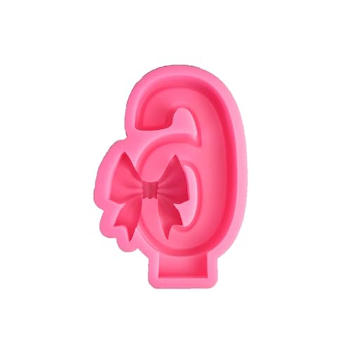 Bowknot Backformen Nummer Silikonform Handgefertigtes Epoxidharz Gussform Formen Kuchen Schokolade Dekoration Werkzeug von Klaisy
