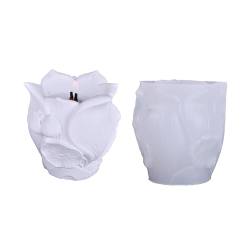 Flexible Lotusblumen-Form für hausgemachte Schmuckschatullen und Zementkunsthalter, Schmuck-Organizer, Geschenkherstellung, Silikon-Blumenform Flexible Lotusblumen-Form für hausgemachte Schmuckschatullen und Zementkunsthalter, Schmuck-Organizer, Geschenkherstellung, Silikon-Blumenform von Klaisy