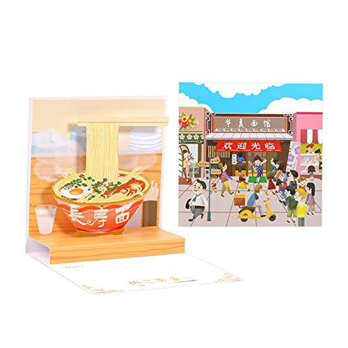 Klaisy 3D Happy Birthday Long Noodles Handschrift Segen Dankeskarte Ornament zum Ausdruck von Segen von Klaisy