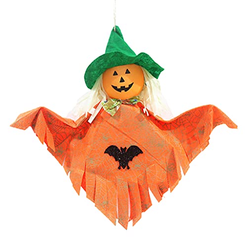 Klaisy Halloween-Dekoration, Kürbis, Fledermaus, Vogelscheuche für Ornamente, Türhänger für Po von Klaisy