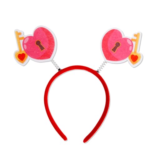 Klaisy Modischer Valentinstag-Kopfschmuck, stilvolles Haarband, Schmuck für Partys, Bühnenauftritte, Kopfbedeckung, Ornament von Klaisy