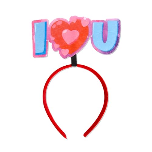 Klaisy Modischer Valentinstag-Kopfschmuck, stilvolles Haarband, Schmuck für Partys, Bühnenauftritte, Kopfbedeckung, Ornament von Klaisy