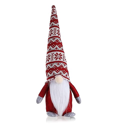 Klaisy Plüsch-Zwerge, handgefertigt, Winter-Tomte, schwedisch, gesichtslos, für Weihnachten, Bauernhaus, Tischdekoration von Klaisy