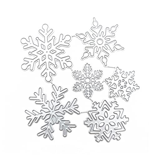 Klaisy Weihnachten Schneeflocken Metall Stanzformen Schablone Scrapbooking Album Papier Karte Vorlage Form Präge Handwerk Dekoration von Klaisy