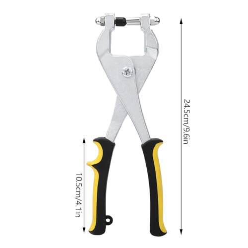 Klanata 3,27 mm Locherzange, Körnungs-Lochzangen-Set, Vanadium-legierter Stahl, ergonomisches Design zum Stanzen von Metallblechen in Dekorations- und Hardware-Anwendungen von Klanata