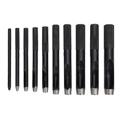 Lederhandwerk Hollow Hole Stanzeset Stahl 10pcs DIY Puncher 1mm-10 mm für Lederhandwerkswerkzeug Lederhandwerk Hollow Hole Stanzeset Stahl 10pcs DIY Puncher 1mm-10 mm für Lederhandwerkswerkzeug von Klanata