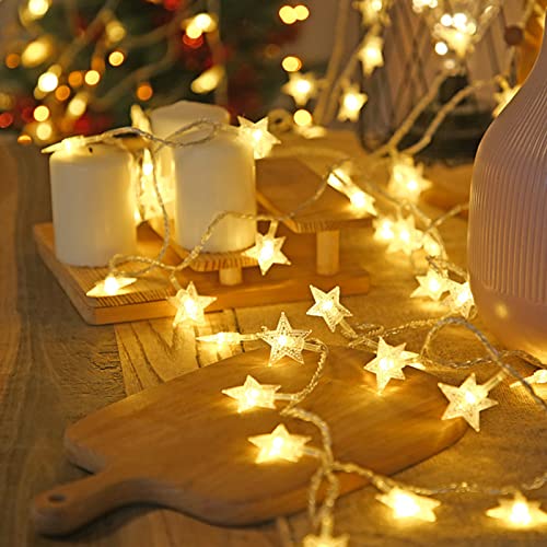 Klarlight Lichterkette Batterie, 10m 100 LED 2 Modi Warmweiß Innen Lichterketten mit Batterie für Weihnachten, Schlafzimmer, Party, Hochzeit von Klarlight