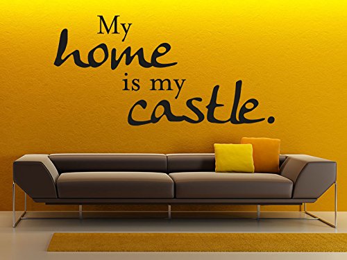 Klebeheld Wandtattoo My Home is My Castle (Farbe beige/Größe 120x60cm) von Klebeheld