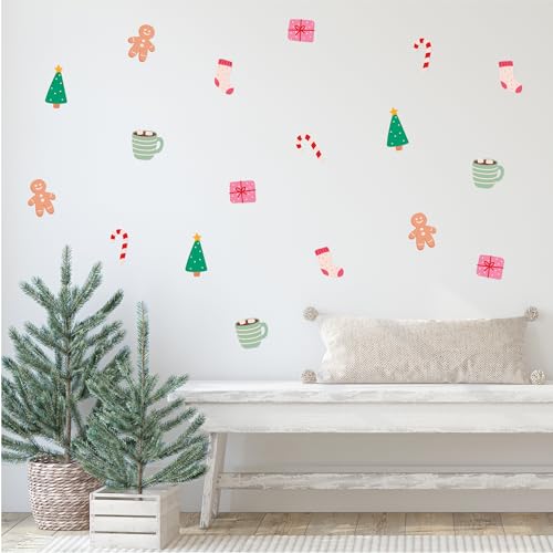 Klebekerlchen® | Wandtattoo für das Kinderzimmer, Wandsticker selbstklebend - Weihnachtszeit (Set mit 24 Motiven) von Klebekerlchen