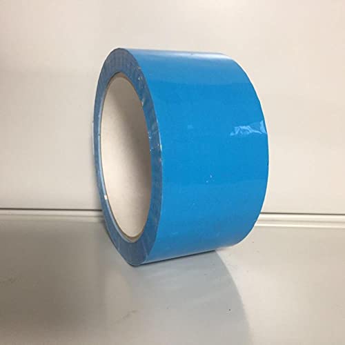 50 mm x 66 m Hellblau Packband Verpackungsband, farbiges Klebeband aus Polypropylen, extrem leise abrollendes Paketband mit Acrylatkleber, Breite 50 mm x Länge 66 m, 48 µm dick (Hellblau) von Klebeland