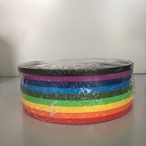 5mm x 25m Gewebeband-Set"Gaffa", Tape Set, beschichtetes Klebeband im Rainbow-Set, 9 Rollen sehr starkes Gaffa-Tape, je 5 mm Breite x 25 m Länge von Klebeland