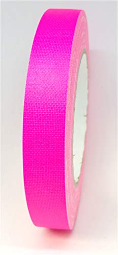 NEON KLEBEBAND GAFFA 19mm X 25m matt fluoreszierend Pink von Klebetape.de