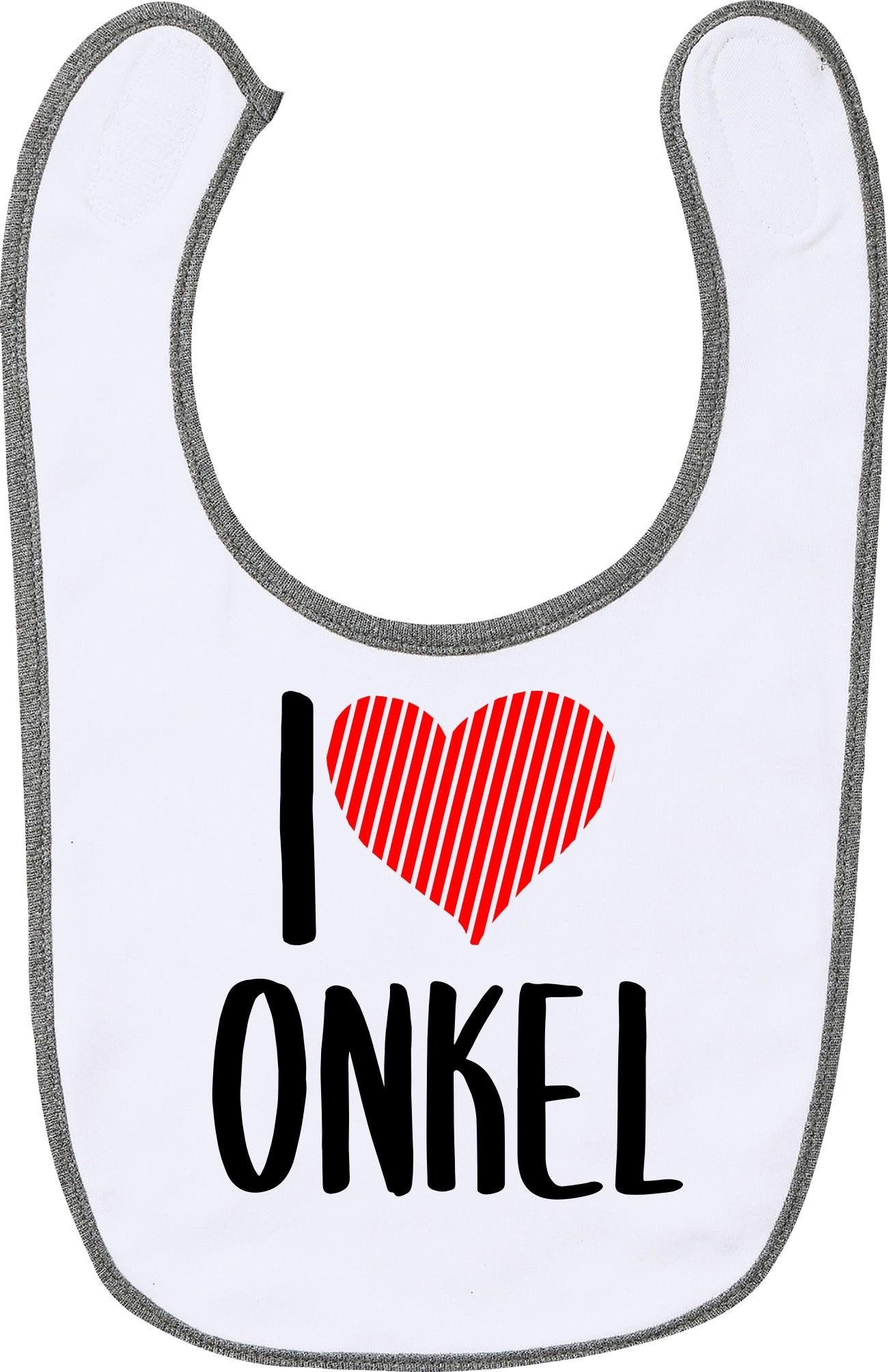 Baby Latz "I Love Onkel" Lätzchen von Kleckerliese