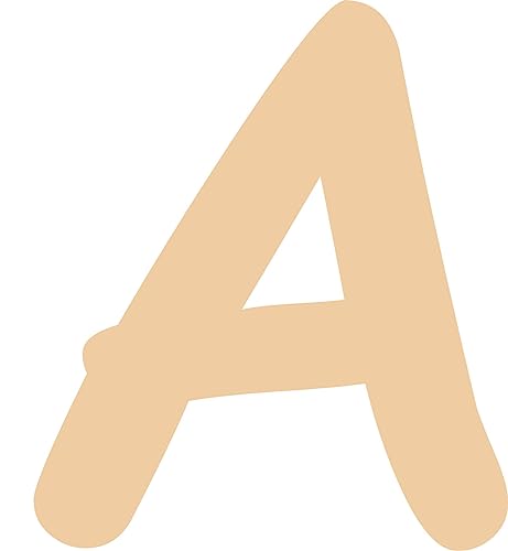 Kleckerliese Alphabet Buchstaben 20cm selbstklebende Aufkleber Wandtattoo Wanddekoration Kinderzimmer STICKER A - Höhe 20cm, Farbe Beige von Kleckerliese