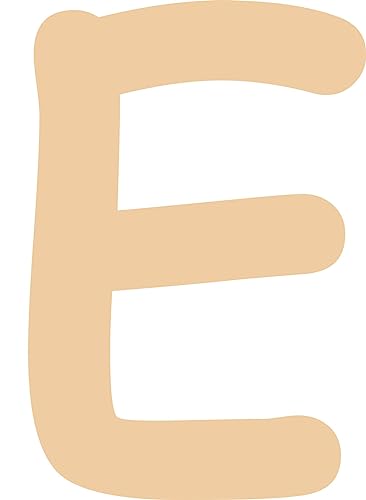 Kleckerliese Alphabet Buchstaben 36cm selbstklebende Aufkleber Wandtattoo Wanddekoration Kinderzimmer STICKER E - Höhe 36cm, Farbe Beige von Kleckerliese