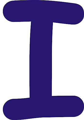 Kleckerliese Alphabet Buchstaben 8cm selbstklebende Aufkleber Wand Fenster Tür Boote Auto Kinderzimmer STICKER I - Höhe 8cm, Farbe Dunkelblau Kleckerliese Alphabet Buchstaben 8cm selbstklebende Aufkleber Wand Fenster Tür Boote Auto Kinderzimmer STICKER I - Höhe 8cm, Farbe Dunkelblau von Kleckerliese