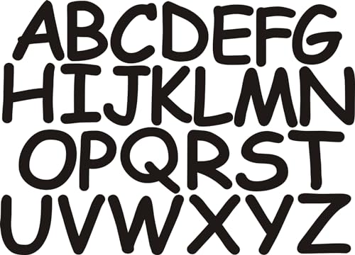 Kleckerliese Alphabet Buchstaben Set A bis Z selbstklebende Aufkleber 16cm Wandtattoo Wanddekoration Kinderzimmer STICKER von Kleckerliese