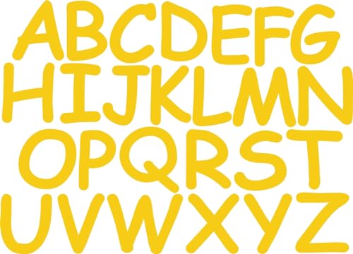 Kleckerliese Alphabet Buchstaben Set A bis Z selbstklebende Aufkleber 6cm Wandtattoo Wanddekoration Kinderzimmer STICKER von Kleckerliese