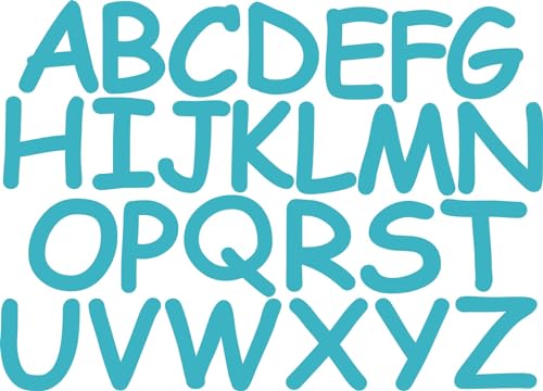 Kleckerliese Alphabet Buchstaben Set A bis Z selbstklebende Aufkleber 6cm Wandtattoo Wanddekoration Kinderzimmer STICKER von Kleckerliese