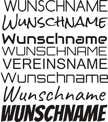 Kleckerliese DTF Bügelbild DIY Wunschname Wunschtext Text Personalisiert Name Breite 10cm von Kleckerliese