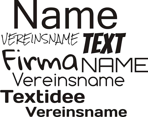 Kleckerliese DTF Bügelbild DIY Wunschname Wunschtext Text Personalisiert Name Breite 10cm von Kleckerliese