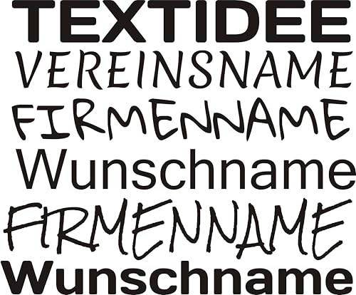 Kleckerliese DTF Bügelbild DIY Wunschname Wunschtext Text Personalisiert Name Breite 10cm von Kleckerliese