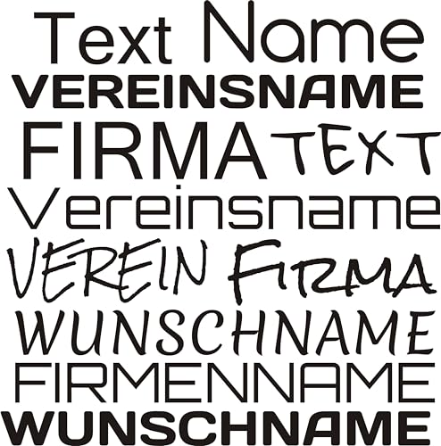 Kleckerliese DTF Bügelbild DIY Wunschname Wunschtext Text Personalisiert Name Breite 10cm von Kleckerliese