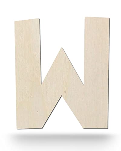 Kleenes Traumhandel Holzbuchstaben - Buchstabe aus Holz - Buchstaben für Türbeschriftung - Alphabet aus Holz für Kinderzimmer, Wohnzimmer u.v.m. - (15 cm, Großes W) von Kleenes Traumhandel