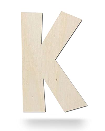 Kleenes Traumhandel Holzbuchstaben - Buchstabe aus Holz - Buchstaben für Türbeschriftung - Alphabet aus Holz für Kinderzimmer, Wohnzimmer u.v.m. - (20 cm, Großes K) von Kleenes Traumhandel