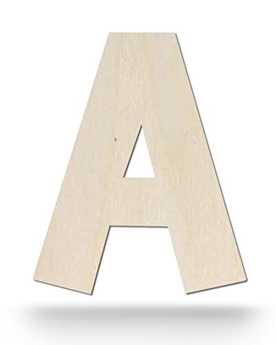 Kleenes Traumhandel Holzbuchstaben - Buchstabe aus Holz - Buchstaben für Türbeschriftung - Alphabet aus Holz für Kinderzimmer, Wohnzimmer u.v.m. - (30 cm, Großes A) von Kleenes Traumhandel