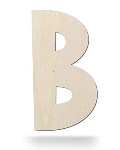 Kleenes Traumhandel Holzbuchstaben - Buchstabe aus Holz - Buchstaben für Türbeschriftung - Alphabet aus Holz für Kinderzimmer, Wohnzimmer u.v.m. - (60 cm, Großes B) von Kleenes Traumhandel