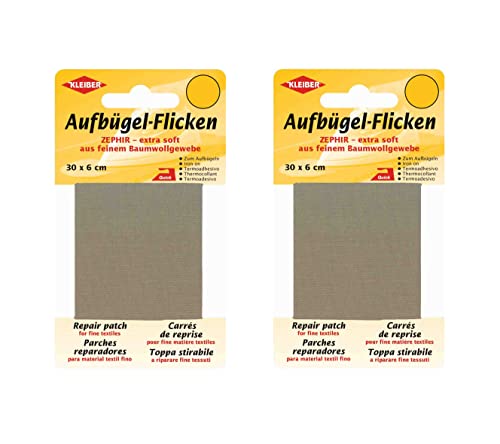 Bügel Flicken Aufbügelflicken Marke Kleiber ZEPHIR 100% Baumwolle 2er Set Reparatur Flicken 2 Flicken a 30 cm x 6 cm Bügel Flicken Aufbügelflicken Marke Kleiber ZEPHIR 100% Baumwolle 2er Set Reparatur Flicken 2 Flicken a 30 cm x 6 cm von Kleiber