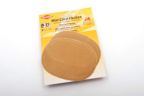 Kleiber + Co.GmbH Fein-Cord-Flecken Mini, Baumwolle, beige, 11 x 8,5 cm von Kleiber