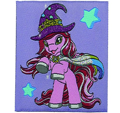 Kleiber + Co.GmbH Filly Witchy Cadabra Gewebtes Bügelbild Applikation, 100% Polyester, Pink, 5.5x6x0.1 cm von Kleiber