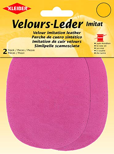 Kleiber + Co.GmbH Velour-Leder-Imitat klein, Rose von Kleiber