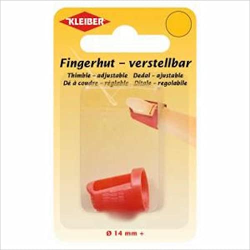 Kleiber 70009 Fingerhut, Kunststoff, rot, Ø 14 mm Kleiber 70009 Fingerhut, Kunststoff, rot, Ø 14 mm von Kleiber