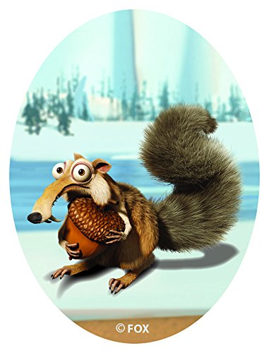 Kleiber Ice Age - Scrat with nut Bügelsticker, Acetat Haftfolie, farbig, 21 x 15 x 0,1 cm von Kleiber