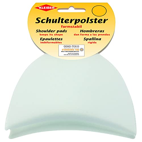Kleiber KH 8 Haken-und Flauschband Schulterpolster Halbmond, 50% Polyamid, Weiß, 9,5 x 11,5 x 4,5 cm Kleiber KH 8 Haken-und Flauschband Schulterpolster Halbmond, 50% Polyamid, Weiß, 9,5 x 11,5 x 4,5 cm von Kleiber