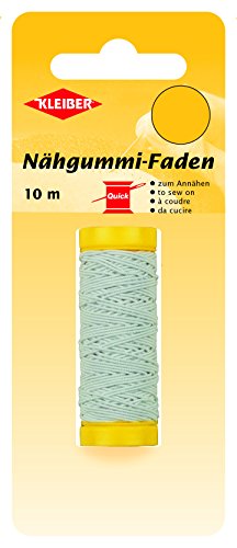 Kleiber Nähgummi-Faden, 60% Gummi, weiß, 1000 x 0,05 x 0,05 cm von Kleiber