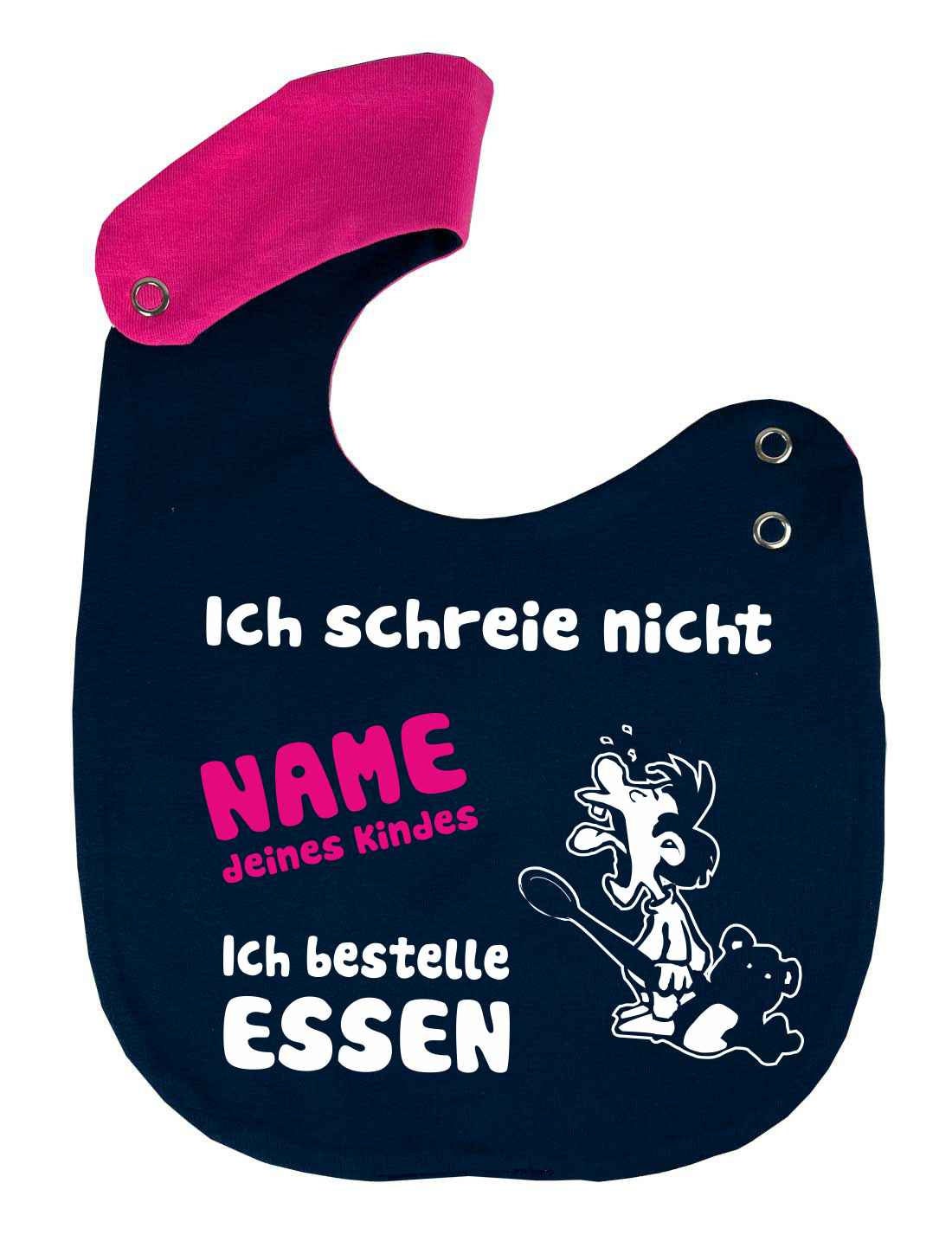 Größenverstellbares Lätzchen Multicolor Personalisiert Ich Schreie Nicht von KleinerFratzStore