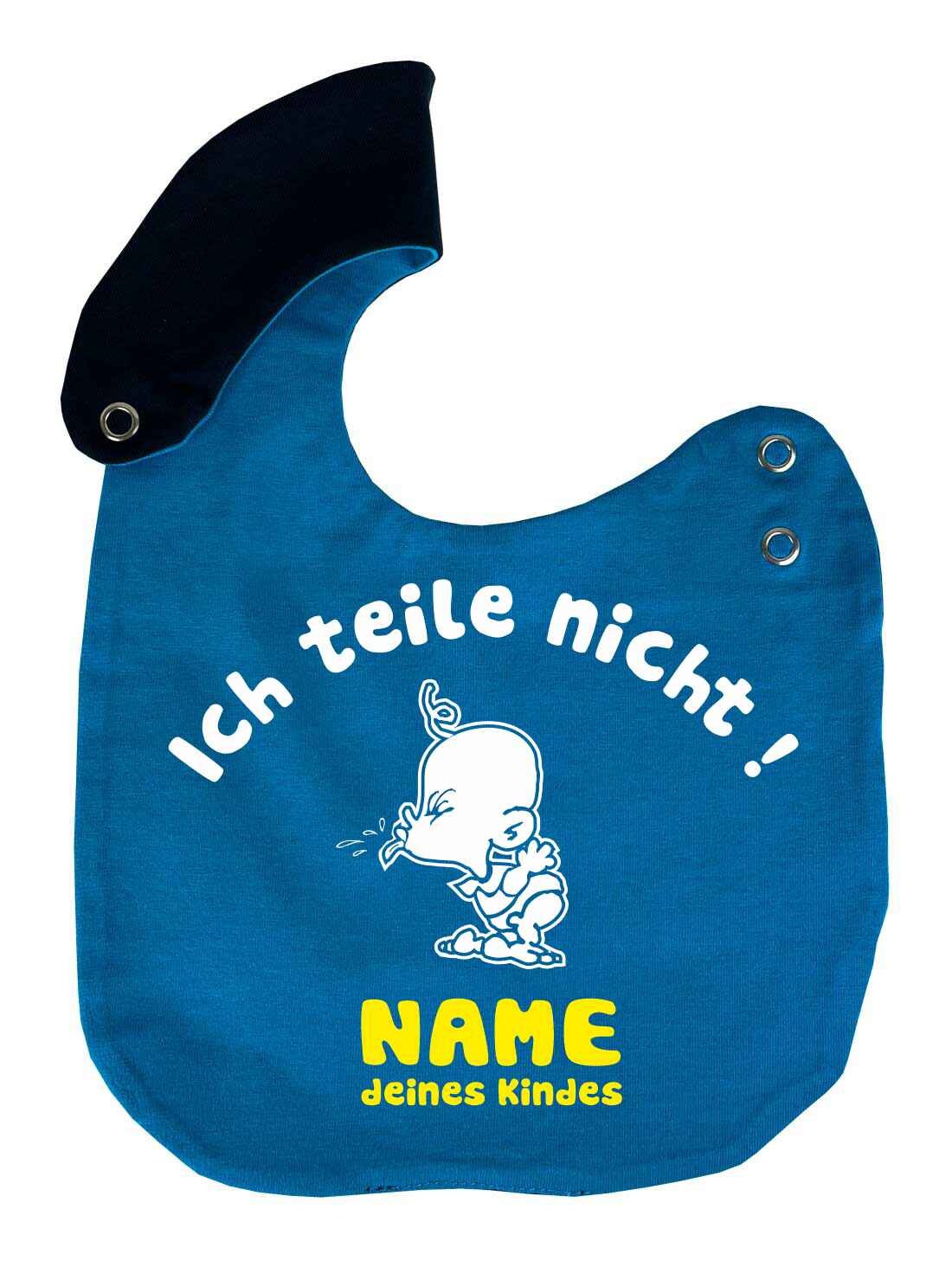 Größenverstellbares Lätzchen Multicolor Personalisiert Ich Teile Nicht von KleinerFratzStore