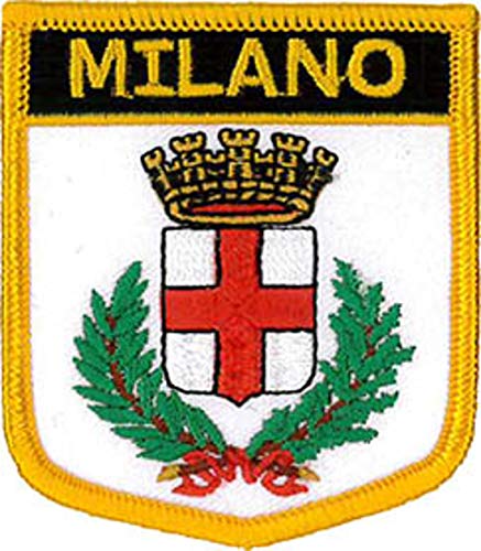 Aufnäher Milan (Italien), bestickt, 7 x 6 cm von Klicnow