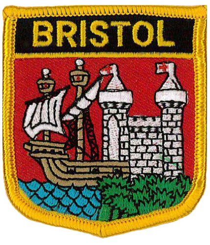 Bristol (Shield) Embroidered Patch 6cm X 7cm (2 1/2 by Klicnow von Klicnow