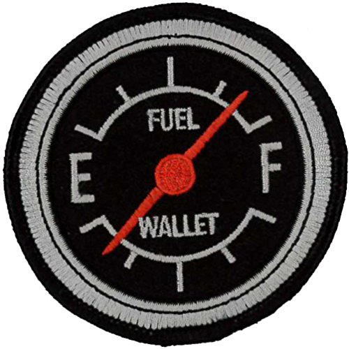 Fuel Gauge /Wallet embroidered Patch 8cm Dia by Klicnow von Klicnow