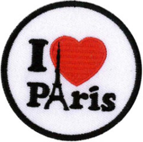 Ich liebe Paris Patch 6.5cm Dia von Klicnow