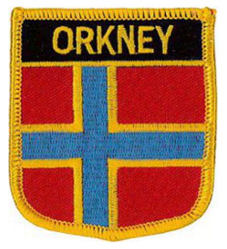 Orkney Inseln Shield Aufnäher Patch) (6 X 7 cm (2 1/2 5.08 cm Stück, 3/10.16 cm) von Klicnow