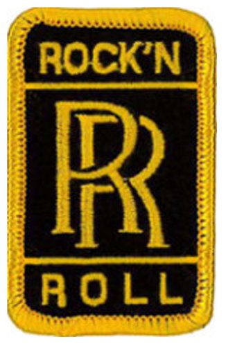 Rolls Royce Rock 'N' Roll embroidered Patch 6cm X 4cm (2 1/2 X 1 1/2) by Another Quality product from Klicnow von Another Quality product from Klicnow