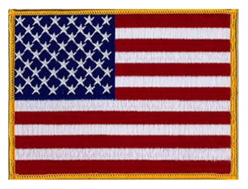 USA Stars and Stripes gestickte Aufnäher 12cm x 9cm (4 1/2 "x 3 1/2" ) von Klicnow